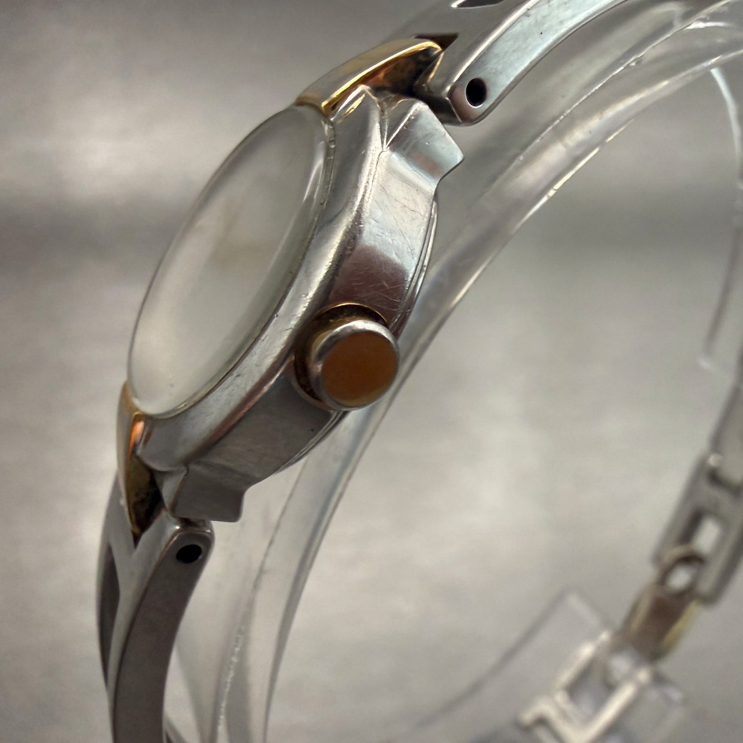 Seiko Watch Women 20mm Silver Dial Two Tone Round 1N00-0GM0 New Battery2