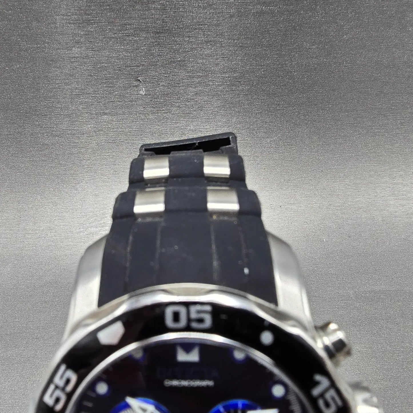 Invicta Pro Diver Chronograph Watch Men 48mm Black Dial Steel Date 24851 New Bat4