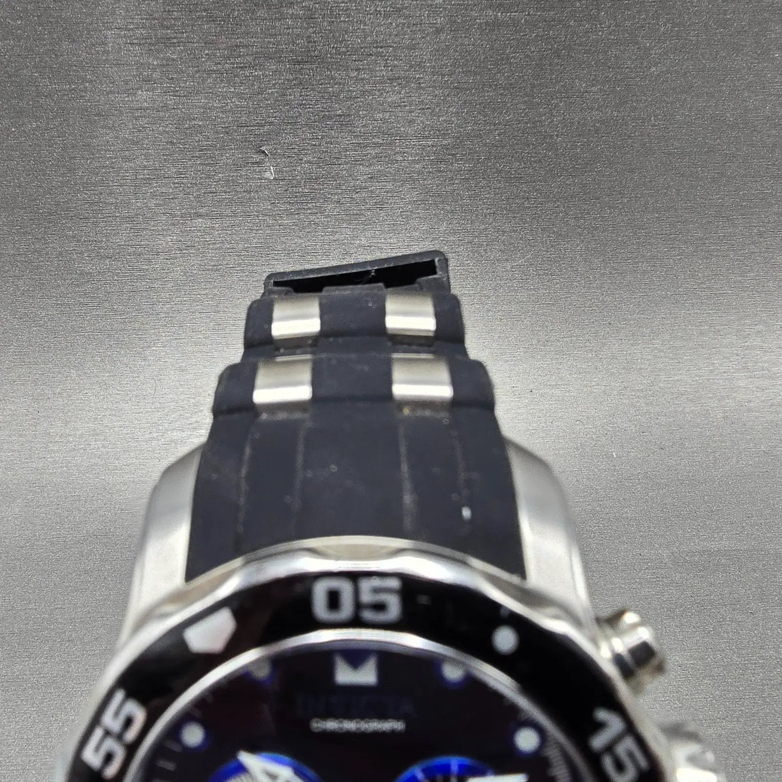 Invicta Pro Diver Chronograph Watch Men 48mm Black Dial Steel Date 24851 New Bat4