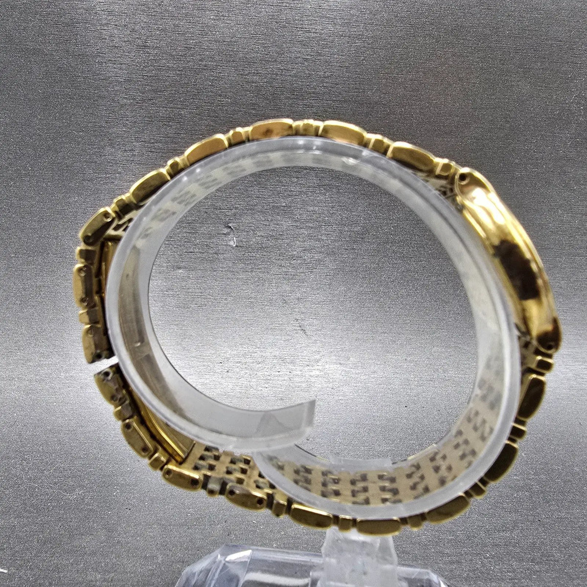 Raymond Weil Watch Women 24mm White Dial Gold Plated Date Round 4702 New Batt KT8