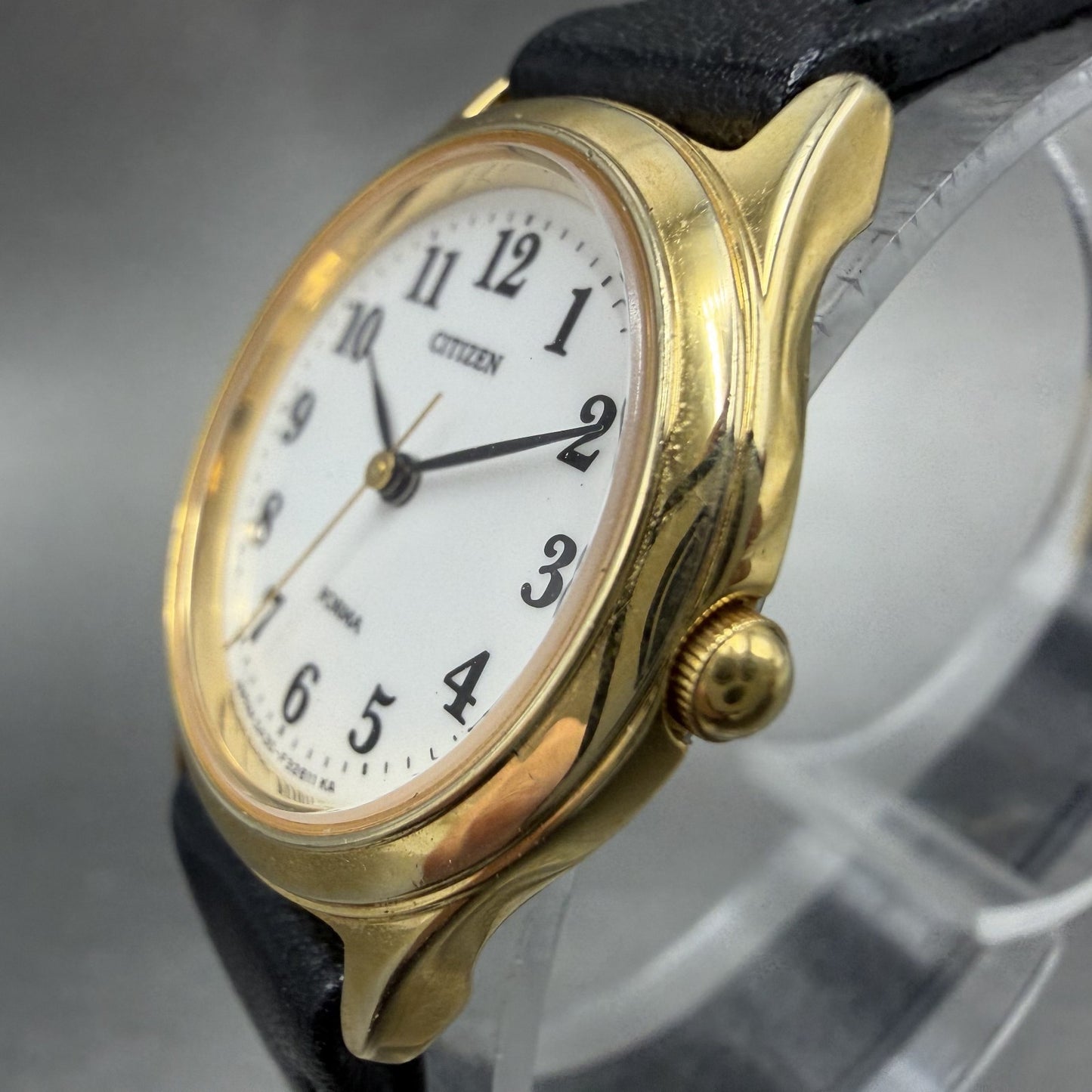 Citizen Forma Watch Women 24mm White Dial Gold Tone Round 5430-F40063 New Batt A2