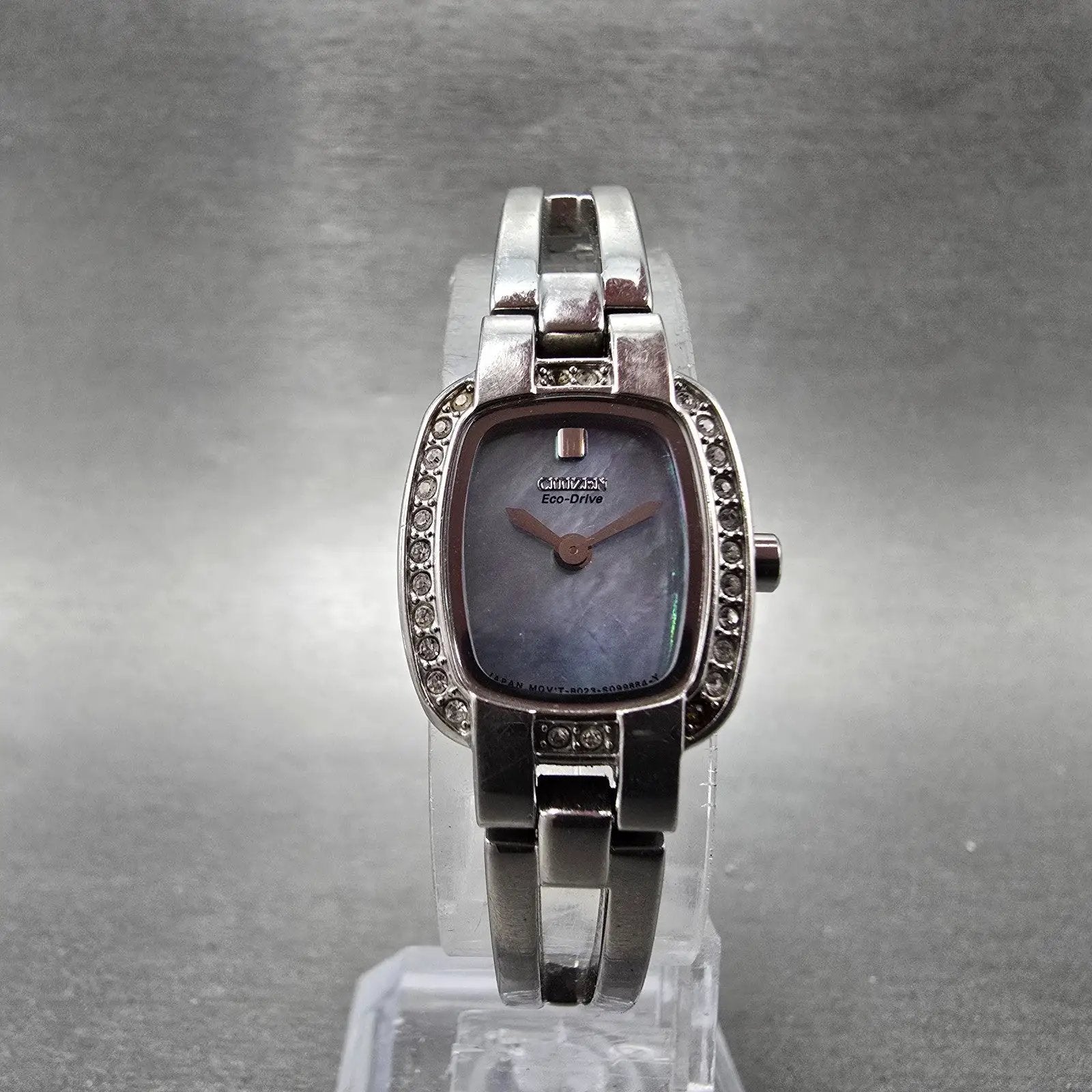 Citizen Eco-Drive Watch Women 18mm MOP Dial Silver Tone B023-S067022 Runs6