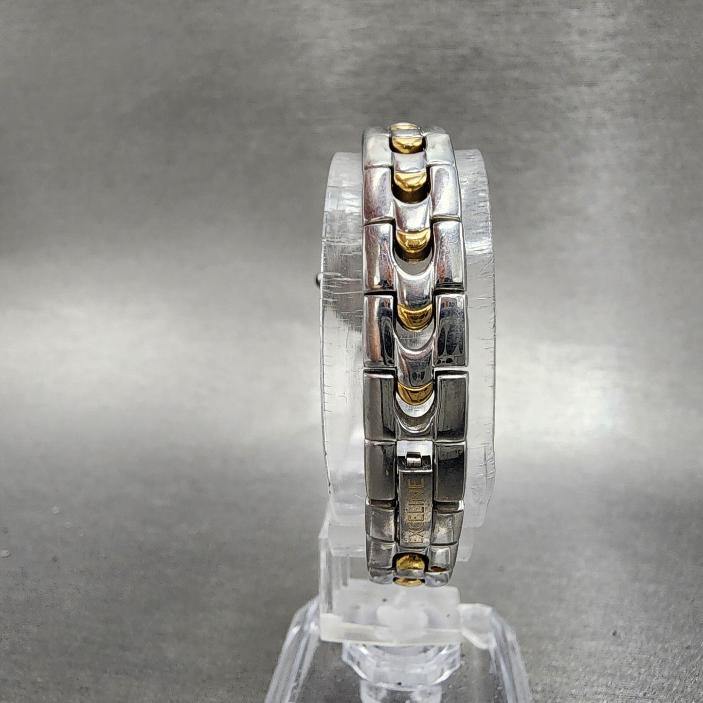 Seiko Exceline  Watch Women 20mm Black Dial Two Tone Round 1f200d0a New Batt7