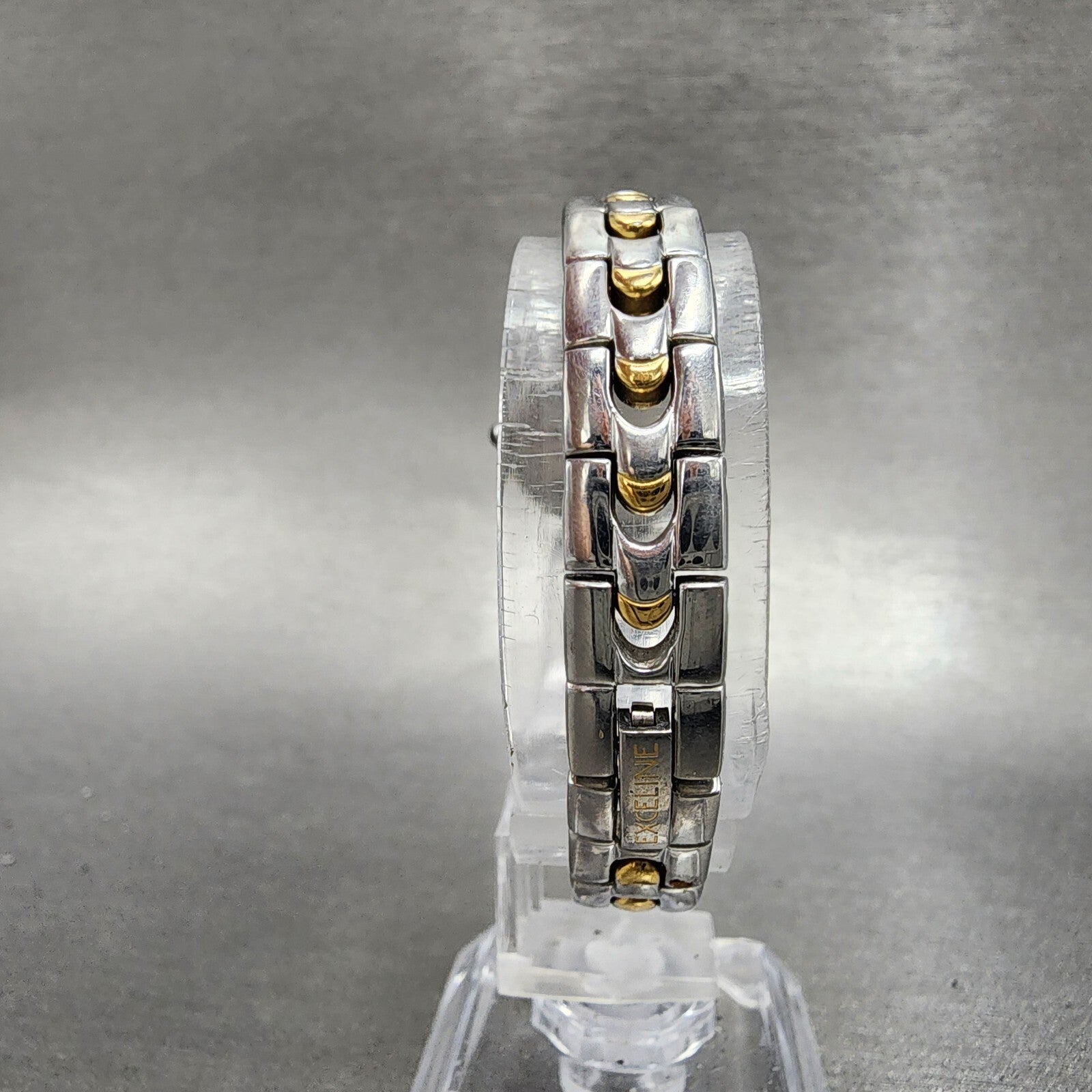 Seiko Exceline  Watch Women 20mm Black Dial Two Tone Round 1f200d0a New Batt7