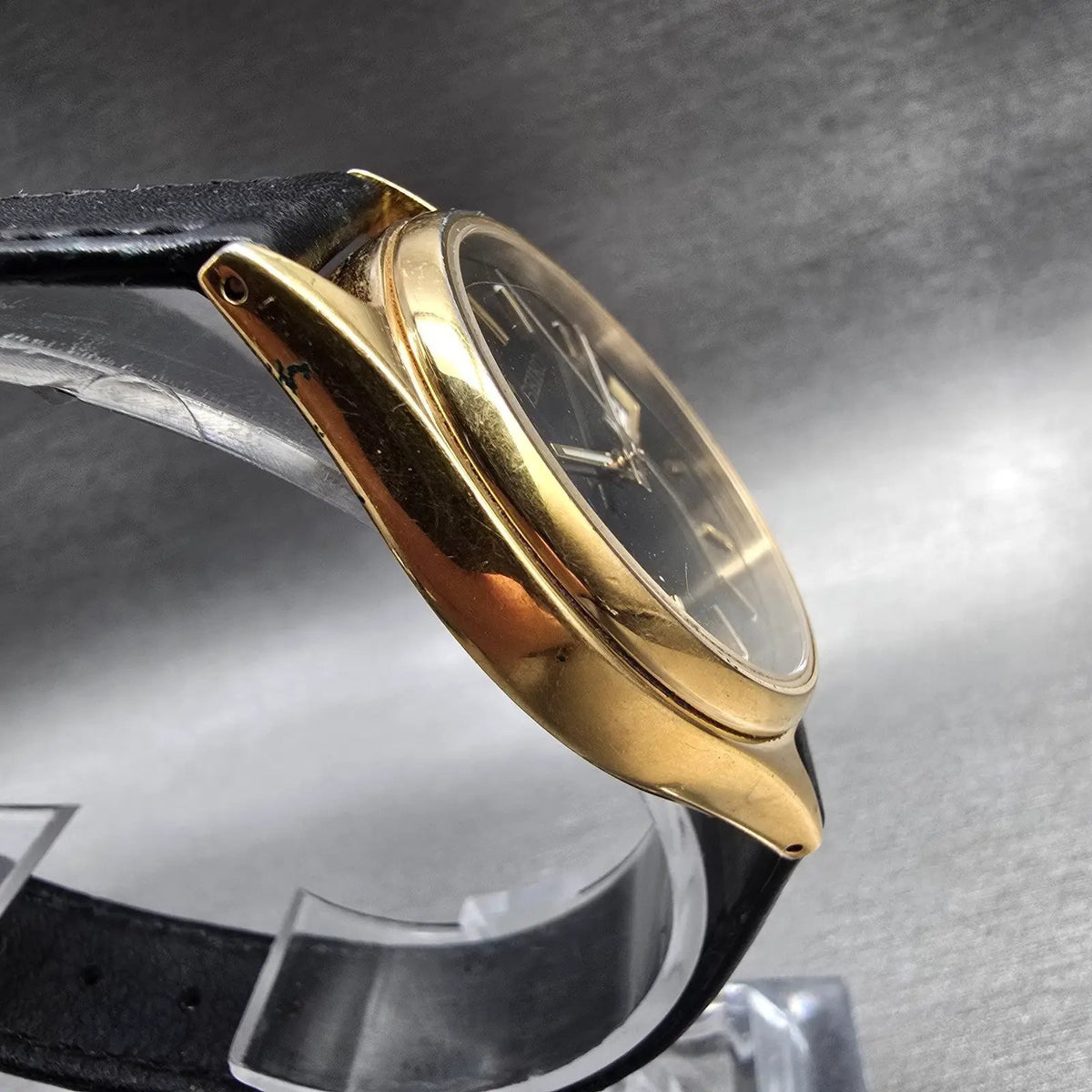 Seiko Watch Men 35mm Black Dial Gold Tone Daydate Round 7N43-8A99 New Battery4