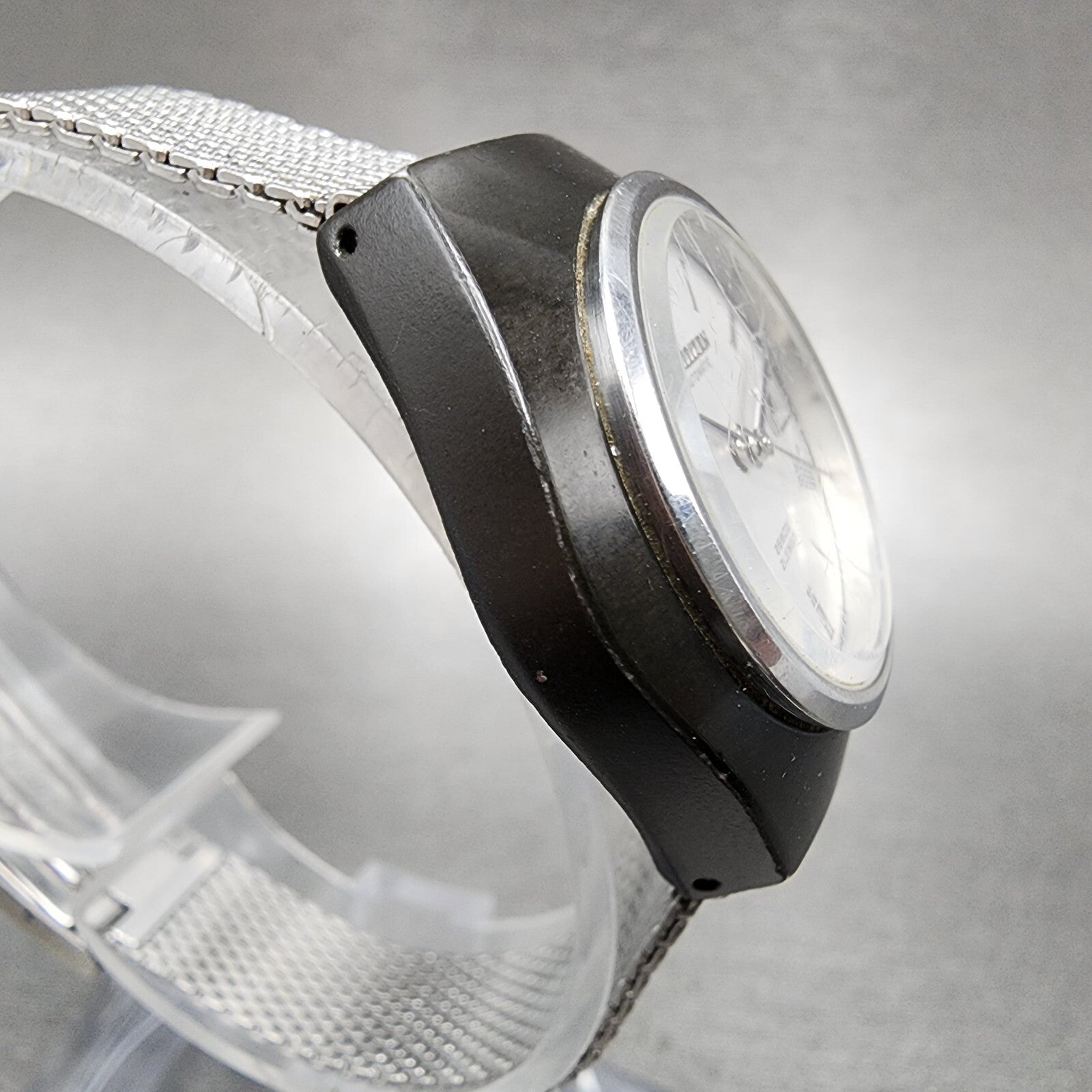 Citizen Automatic 28800 Watch Women 29mm Silver Dial Black Tone 4691164k Runs3
