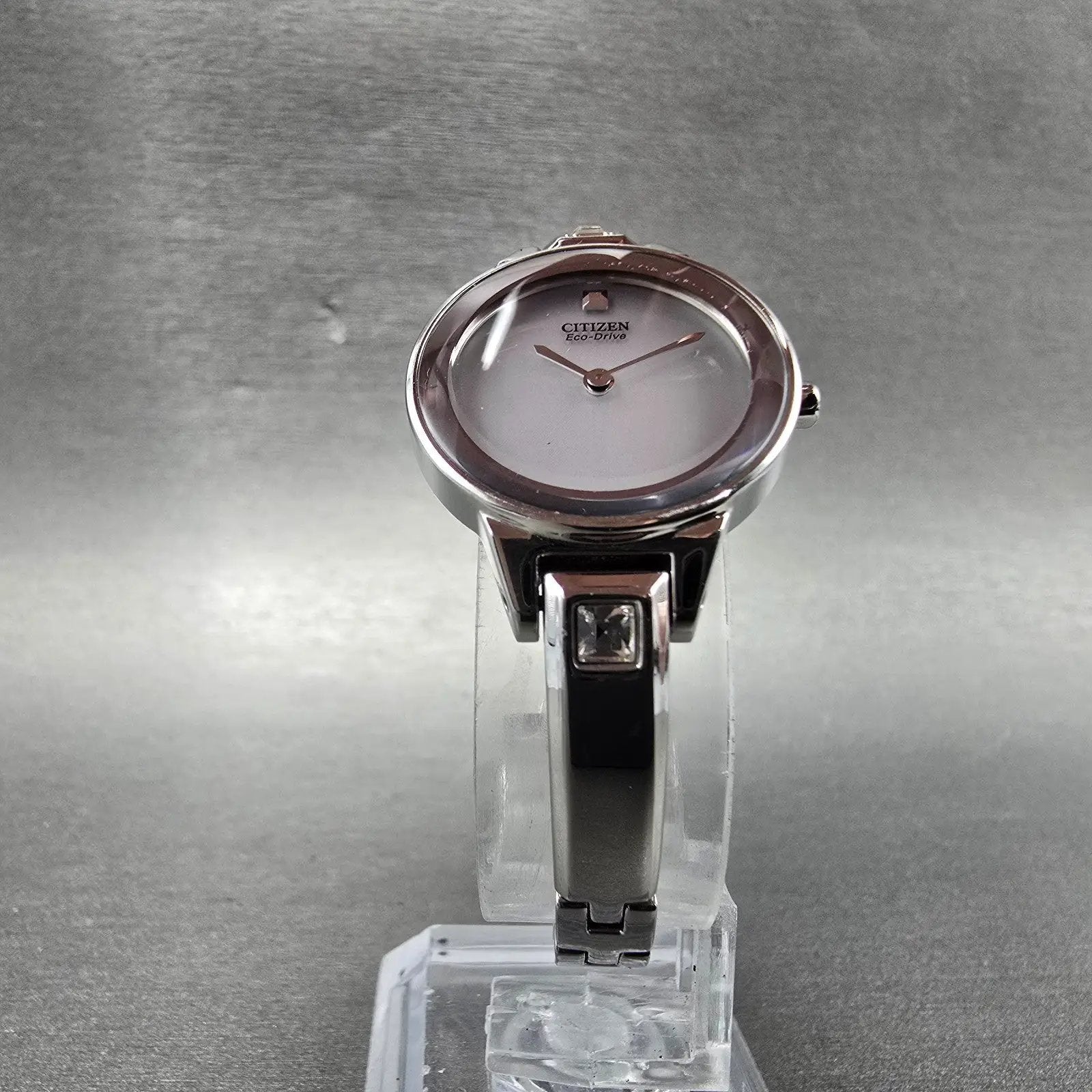 Citizen Eco-Drive Watch Women 23mm White Dial Silver Round B023-S089824 Runs6