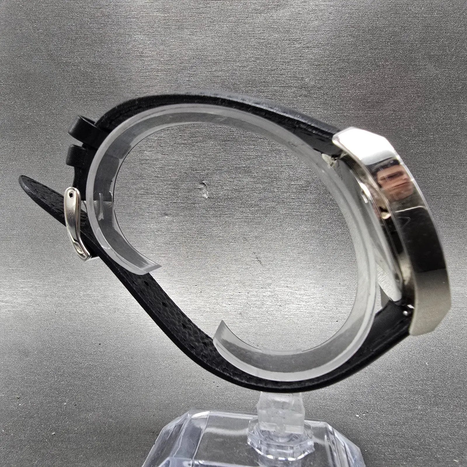 Fossil Big Tic Watch Men 37mm Blue Dial Silver Tone Rectangle JR-7903 NewBattery8
