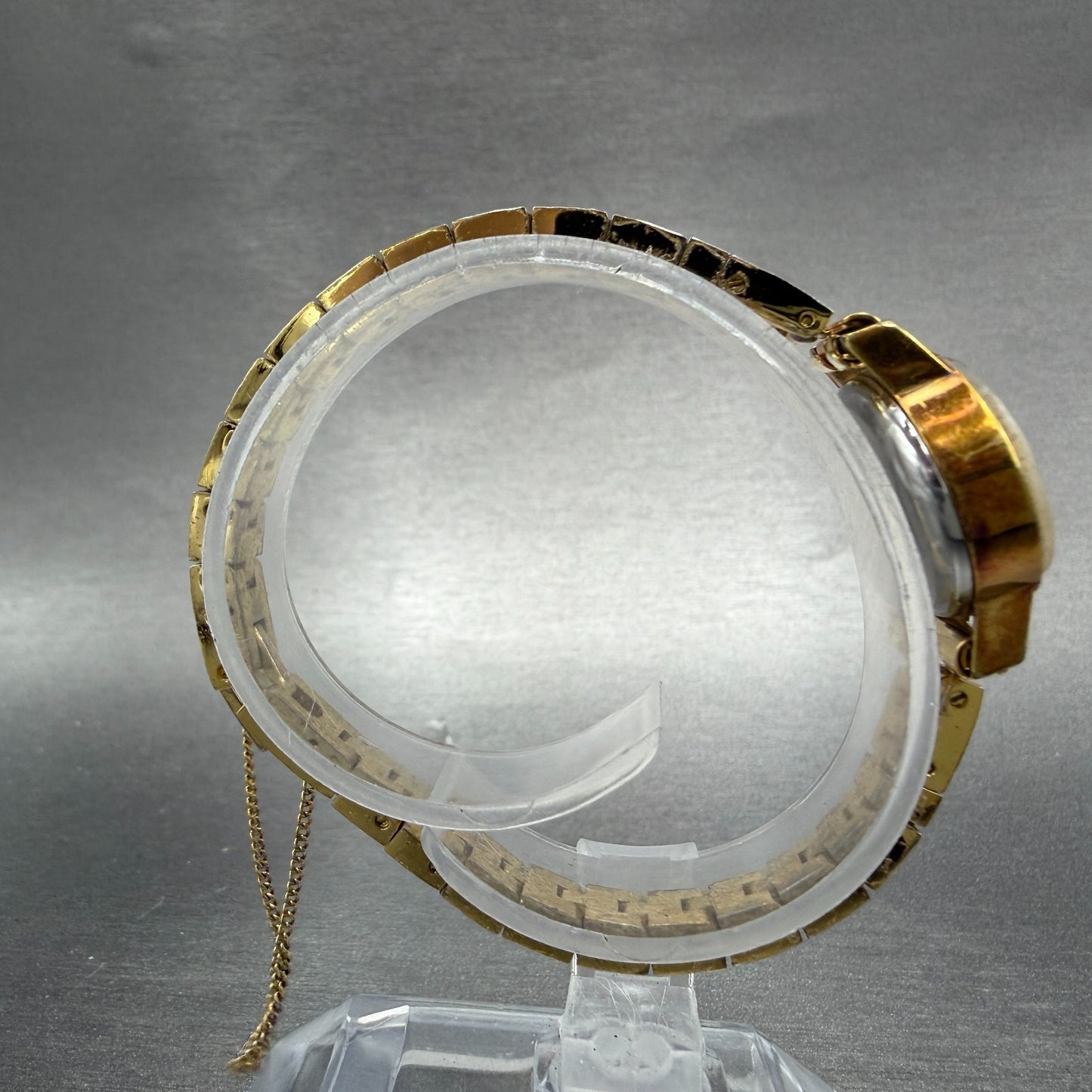 Tissot Watch Women 23mm Gold Dial Gold Plated Manual Wind Runs Oval PARTS!!!!!!!8