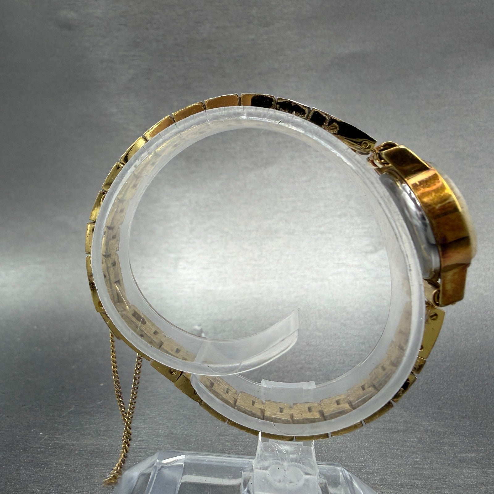 Tissot Watch Women 23mm Gold Dial Gold Plated Manual Wind Runs Oval PARTS!!!!!!!8