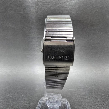 Rado Diastar Tank Watch Men 29mm Champagne Dial Silver Tone Date PARTS Vintage8