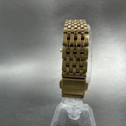 Citizen Watch Women 23mm White Dial Gold Tone Date Round 1012-S038561 New Batt7