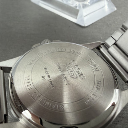 Casio MTP-E700 Watch Men 39mm Black Dial  Silver Tone Metal Date Bracelet Round9