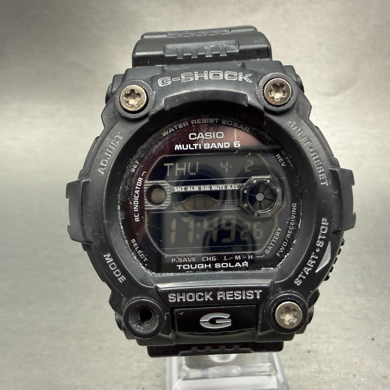 Casio G-Shock GW-7900B Watch Men 50mm Digital Black Tone Alarm Chrono Solar Runs0