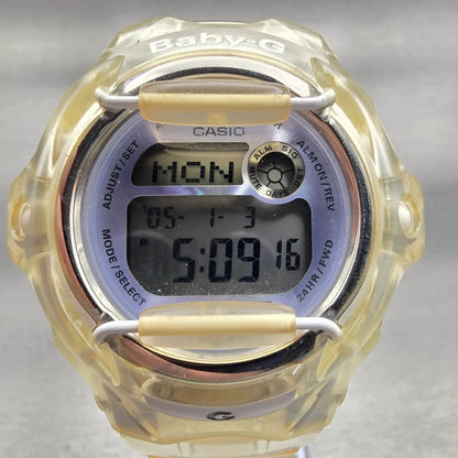Casio Baby-G BG-169R Watch Women 43mm Blue Clear Chronograph Alarm New Battery l2