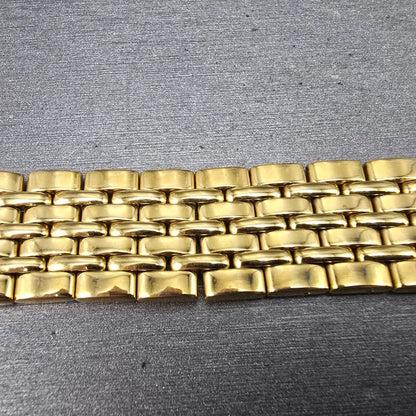 Seiko Bracelet 15mm Stainless Steel Gold Tone Vintage Japan 43G6-BI4