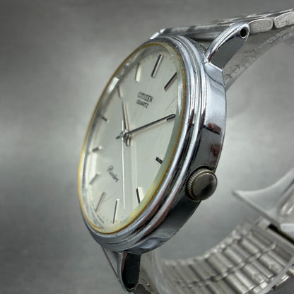 Citizen Riviere Watch Men 34mm Silver Dial Silver Tone 2030-204506 New Battery2