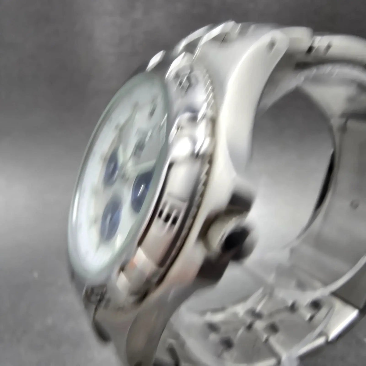 Fossil Blue Watch Men 40mm White Dial Silver Tone Daydate BQ9165 New Battery2