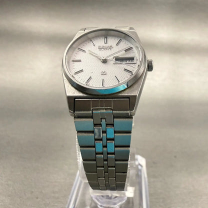 Seiko SQ Watch Women 23mm Silver Dial Silver Daydate Round 2A23-0029 New Battery5