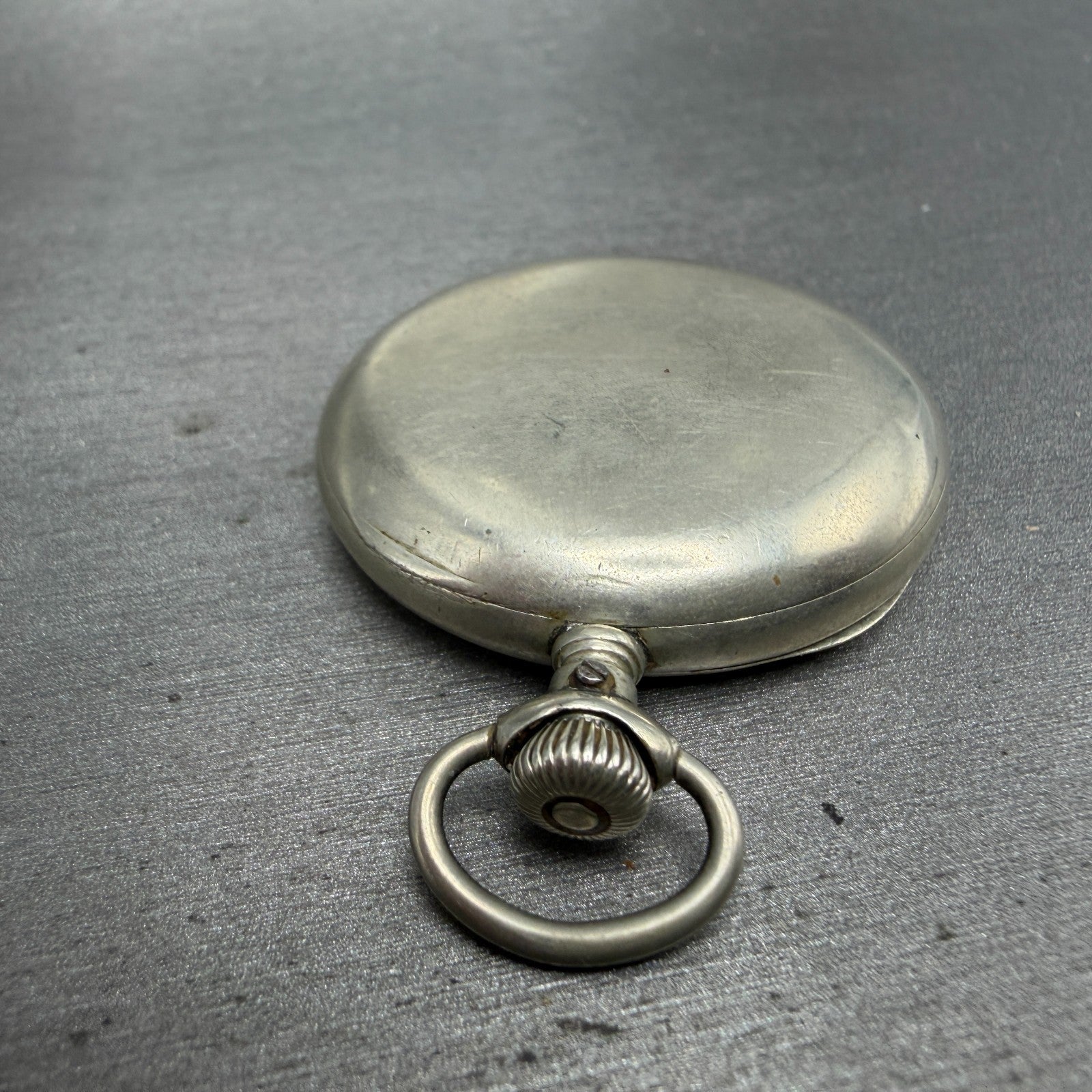 Elgin Pocket Watch 41.5mm White Dial Silver Tone Grade 94 Round Manual Wind PART9