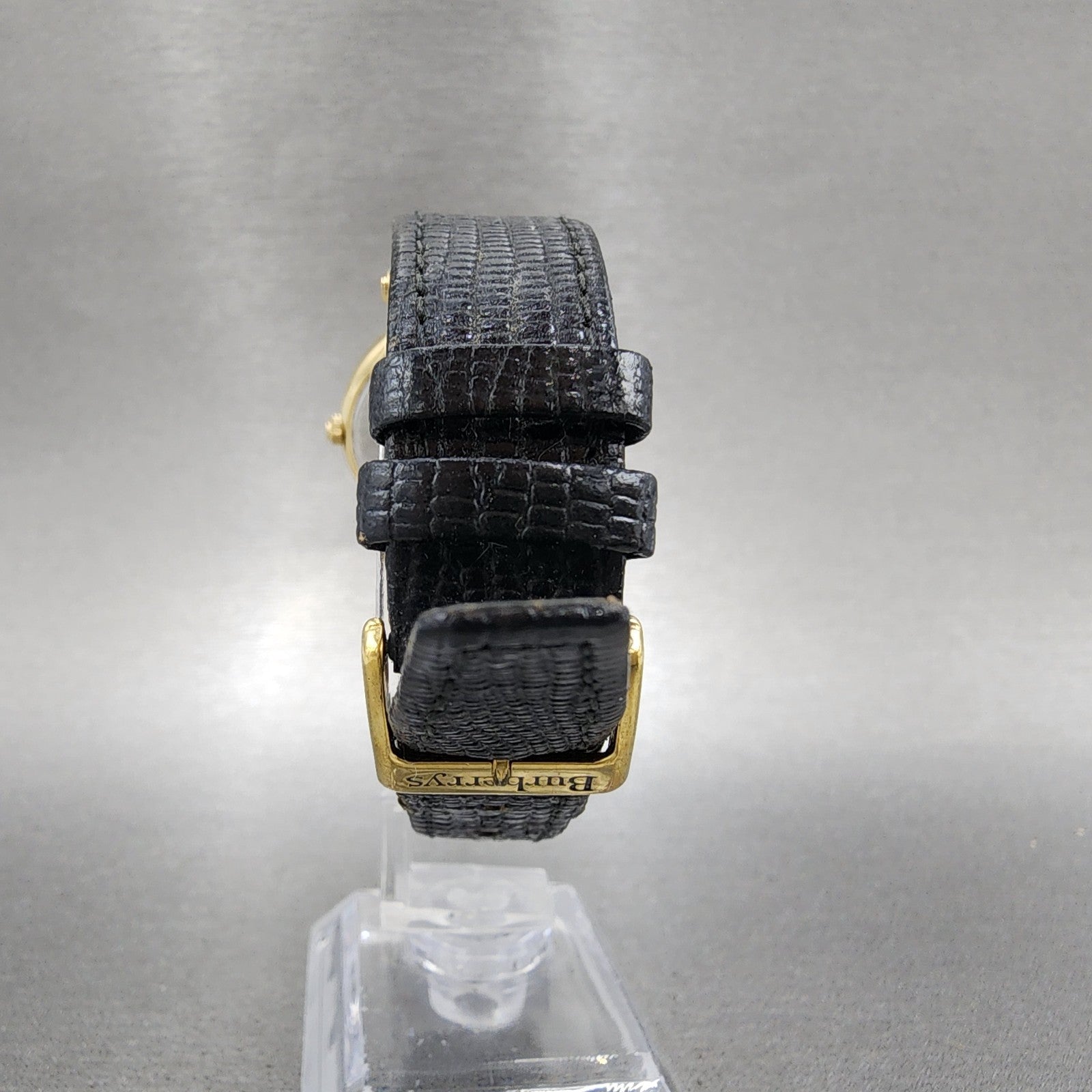 Burberry Watch Men 32mm Black Dial Gold Tone Round 3200 PARTS8