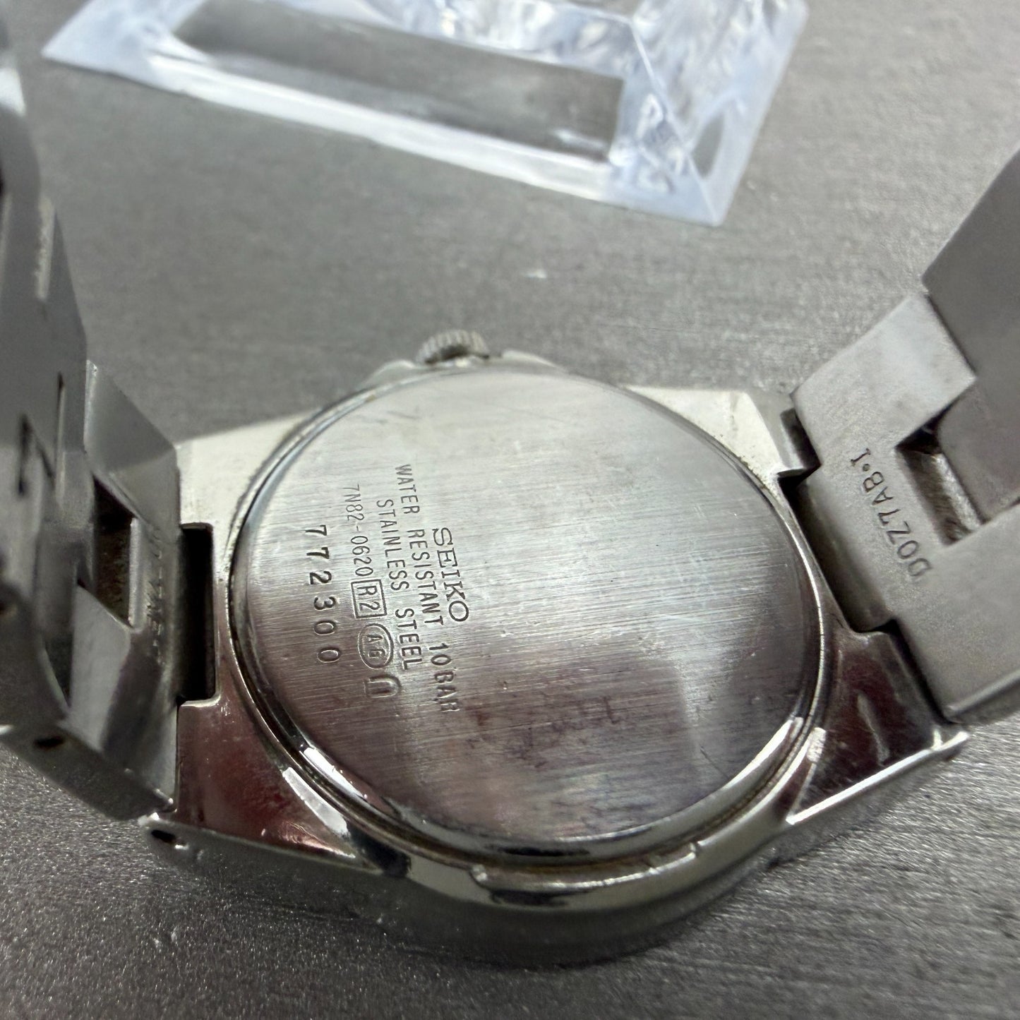 Seiko Watch Women 28mm Black Dial Silver Tone Date 7N82-0620  Lukia  New Batt TH9