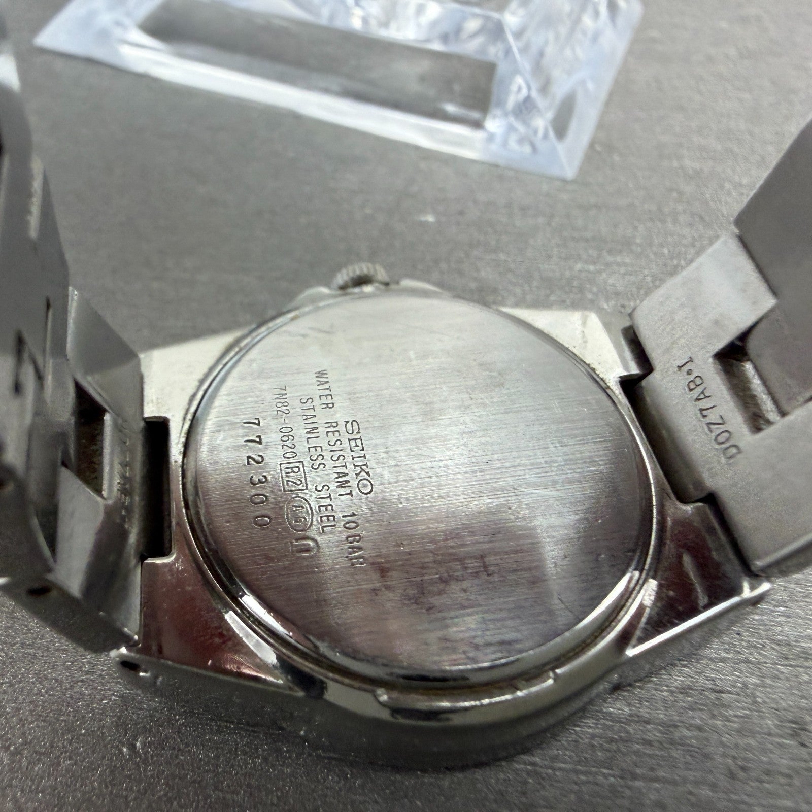 Seiko Watch Women 28mm Black Dial Silver Tone Date 7N82-0620  Lukia  New Batt TH9