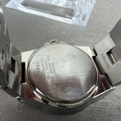 Seiko Watch Women 28mm Black Dial Silver Tone Date 7N82-0620  Lukia  New Batt TH9