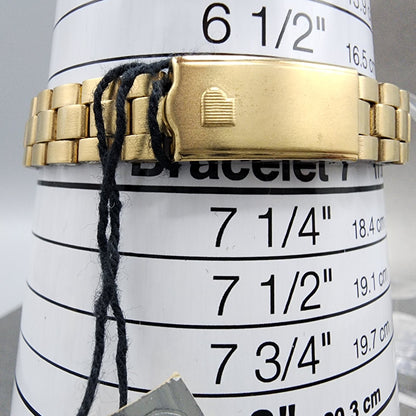 Pulsar President Watch Women 24mm Gold Dial Gold Tone Daydate Round NewBat NOS A11