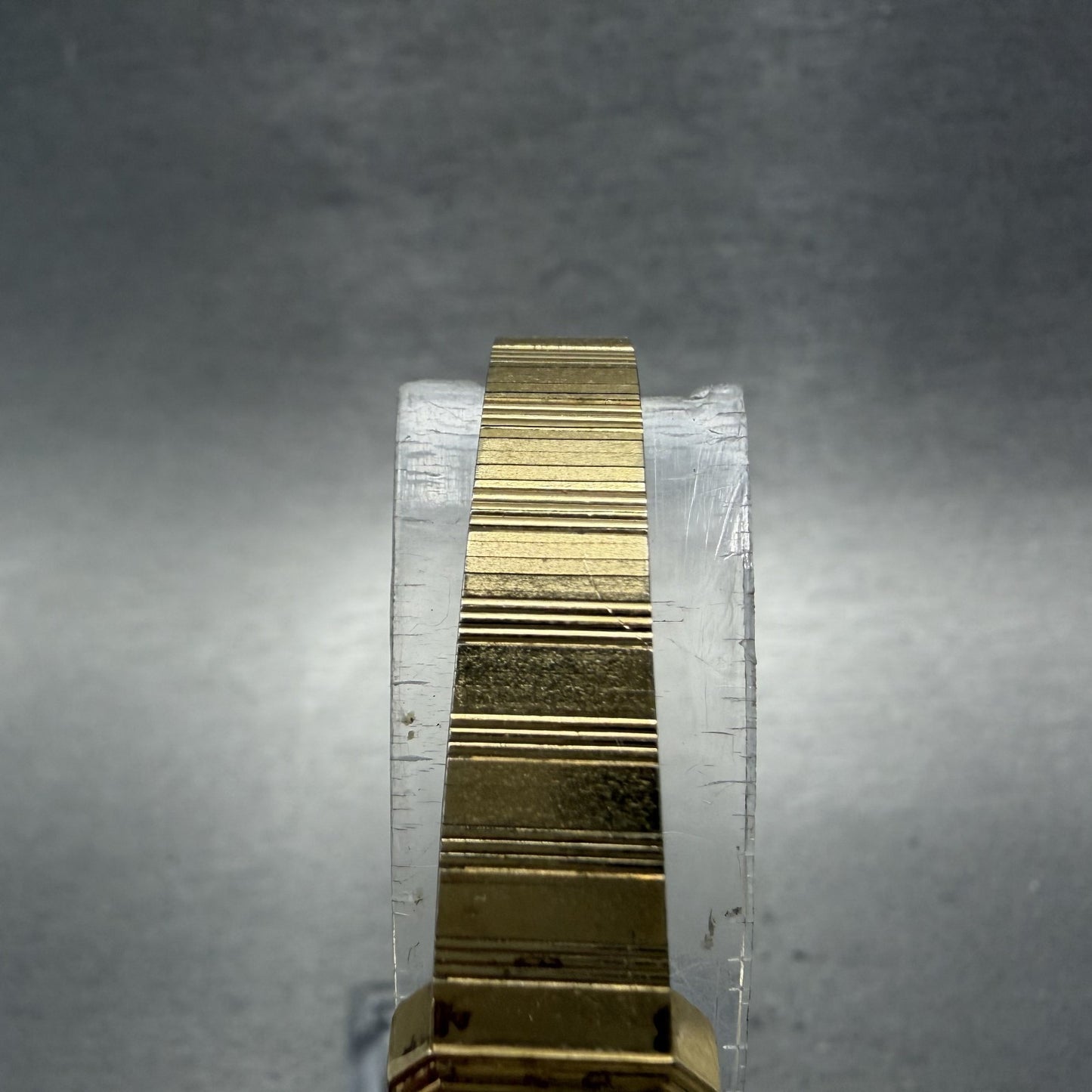 Seiko Lassale Watch Women 13mm Gold Dial Gold Tone Octagon 1320-5609 New Battery4