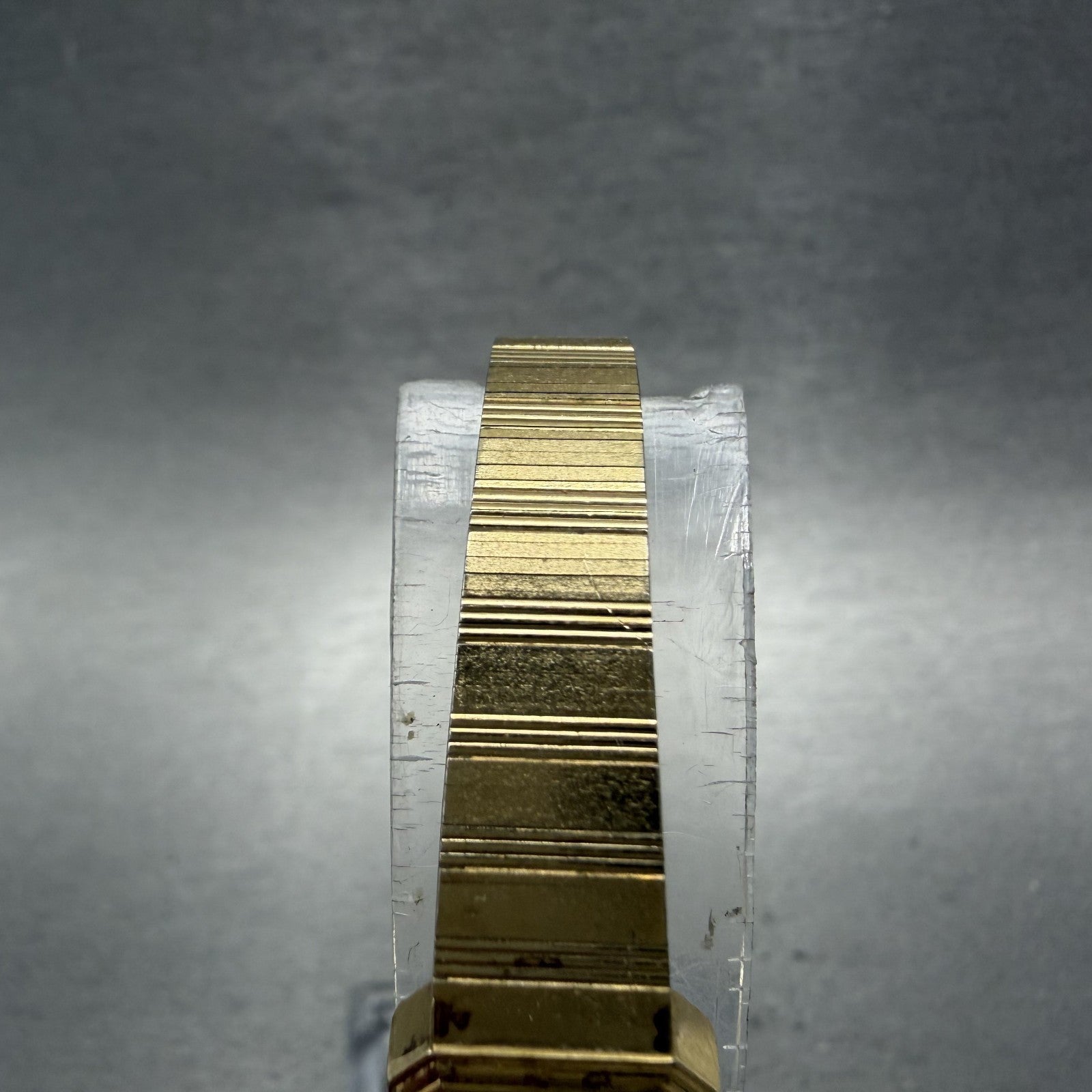 Seiko Lassale Watch Women 13mm Gold Dial Gold Tone Octagon 1320-5609 New Battery4