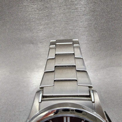 Casio Wave Ceptor Watch Men 42mm Black Dial Steel Solar Analog Digital Works B123