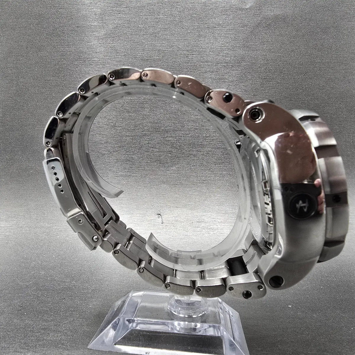 Invicta Reserve Sea Dragon Chronograph Watch Men 52mm Black Dial Silver New Batt8
