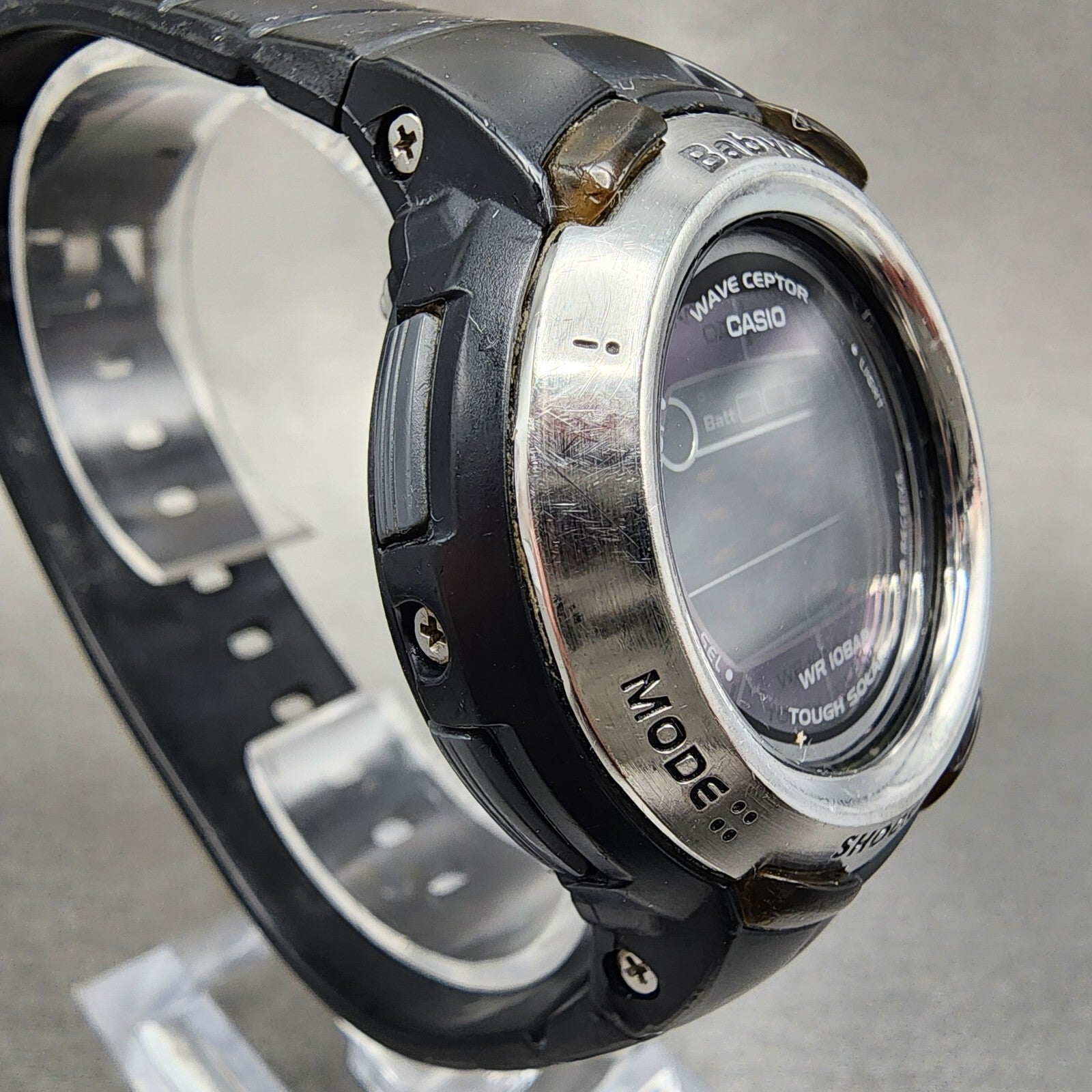 Casio BabyG Watch Women 38mm Digital Black tone Round Solar BGT2600J3