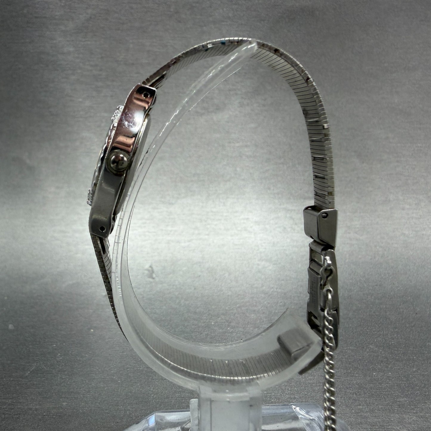 Bulova Watch Women 17mm Silver Dial Silver Tone Round 91L09 New Battery Vintage6