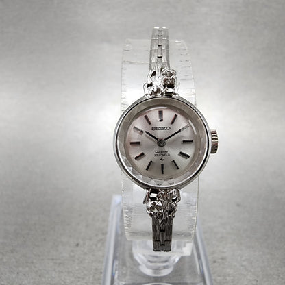 Seiko Special Watch Women 17mm Silver Dial Silver Round 11400050 Manual Runs0