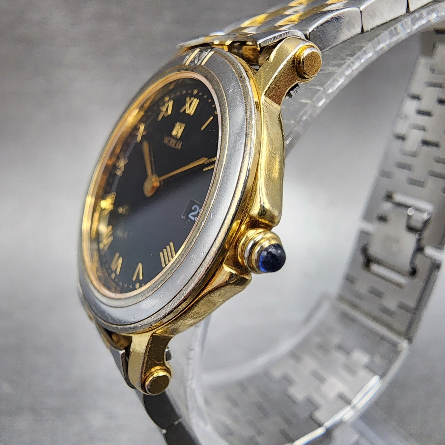 Citizen Noblia Watch Women 25mm Black Dial Two Tone Round 4671E66416 New Batt2