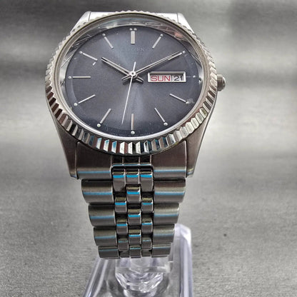 Citizen President Watch Men 35mm Blue Dial Silver Daydate 1102-R12527 New Batt5