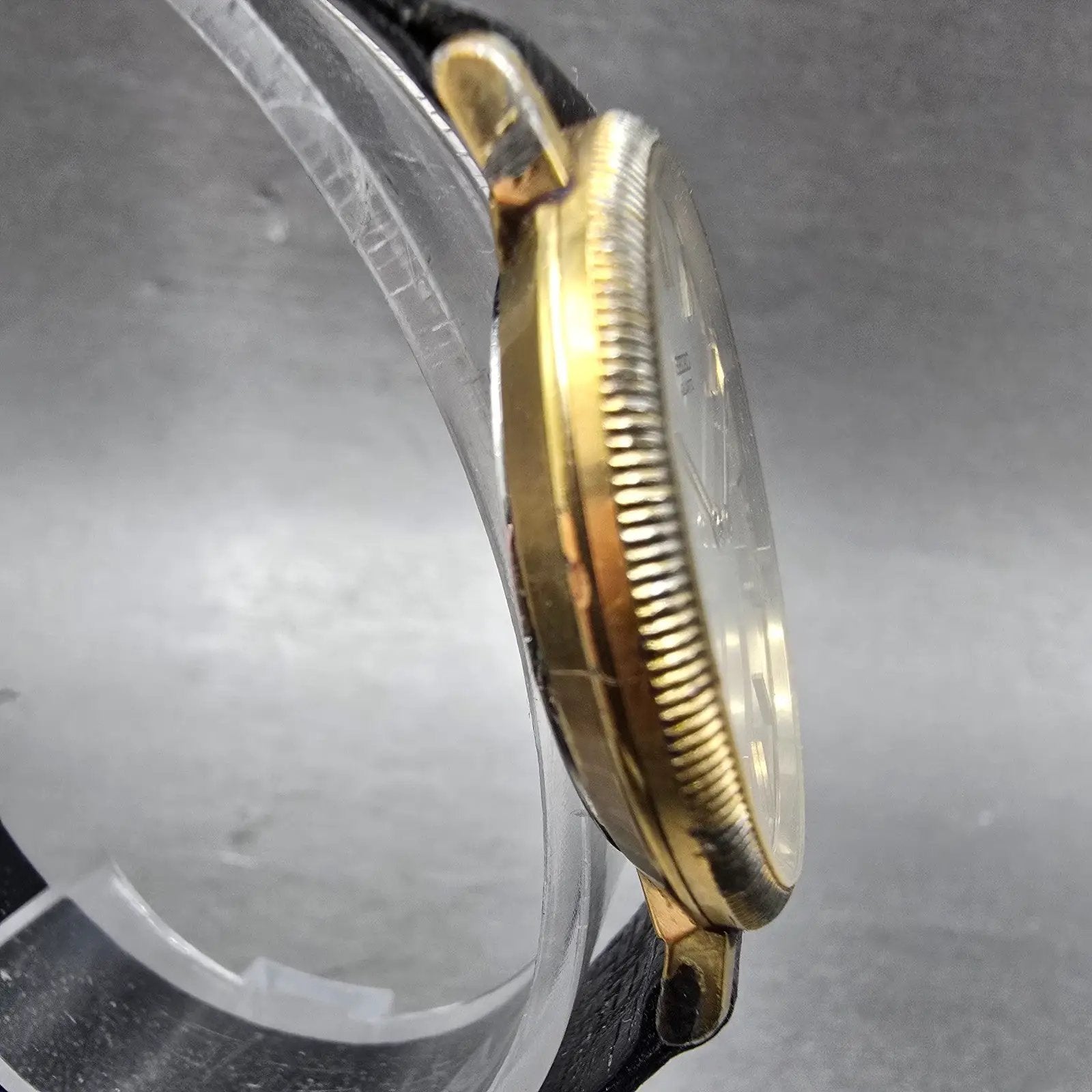 Seiko Watch Men 33mm Silver Dial Gold Tone Round READ!!!! 7800-9039 New Battery3