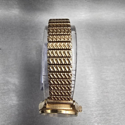 Seiko Watch Women 22mm White Dial Gold Tone Date Round 2A22-0200 New Battery4