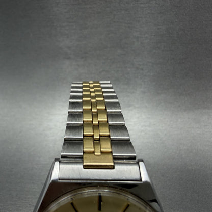 Seiko Pulsar Watch Men 34mm Champagne Dial Two Tone Daydate Y148800H NewBattery4