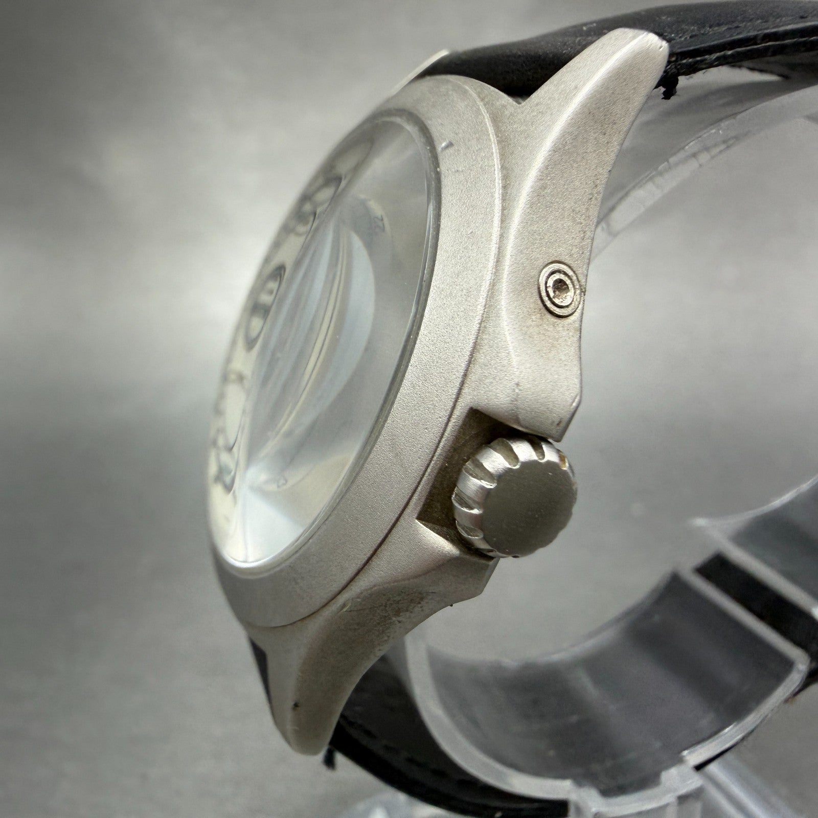 Eddie Bauer Triple Calendar Watch Men 38mm White Dial Steel Round #53201 PARTS3