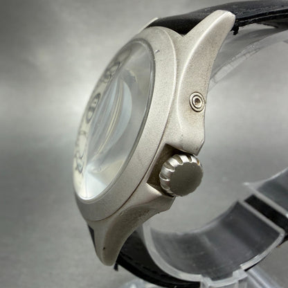Eddie Bauer Triple Calendar Watch Men 38mm White Dial Steel Round #53201 PARTS3