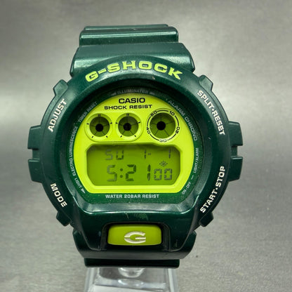 Casio G-Shock DW-6900CC Watch Men 50mm Digital LCD Green  Alarm Chrono New Batt0