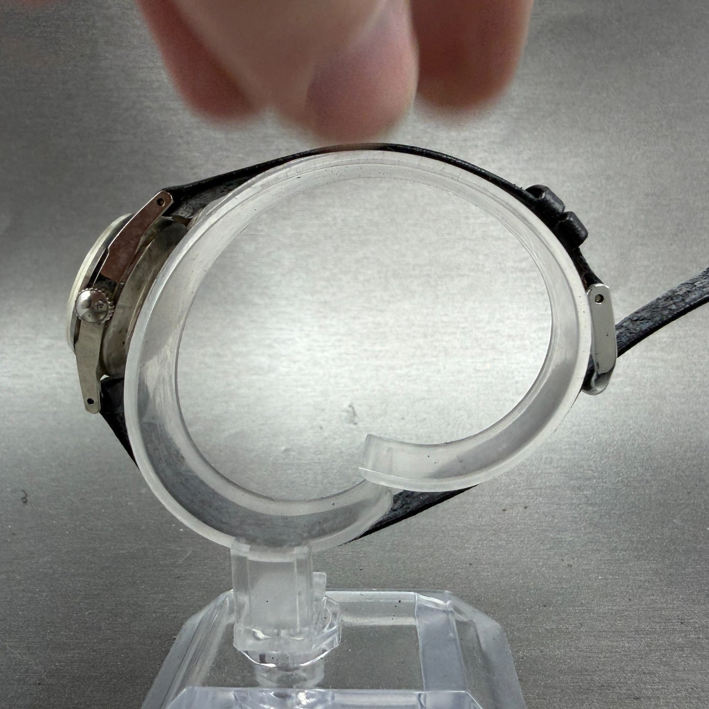 Seiko Watch Women 23mm White Dial Silver Tone Manual Wind 1104-0031 Runs NHJ6