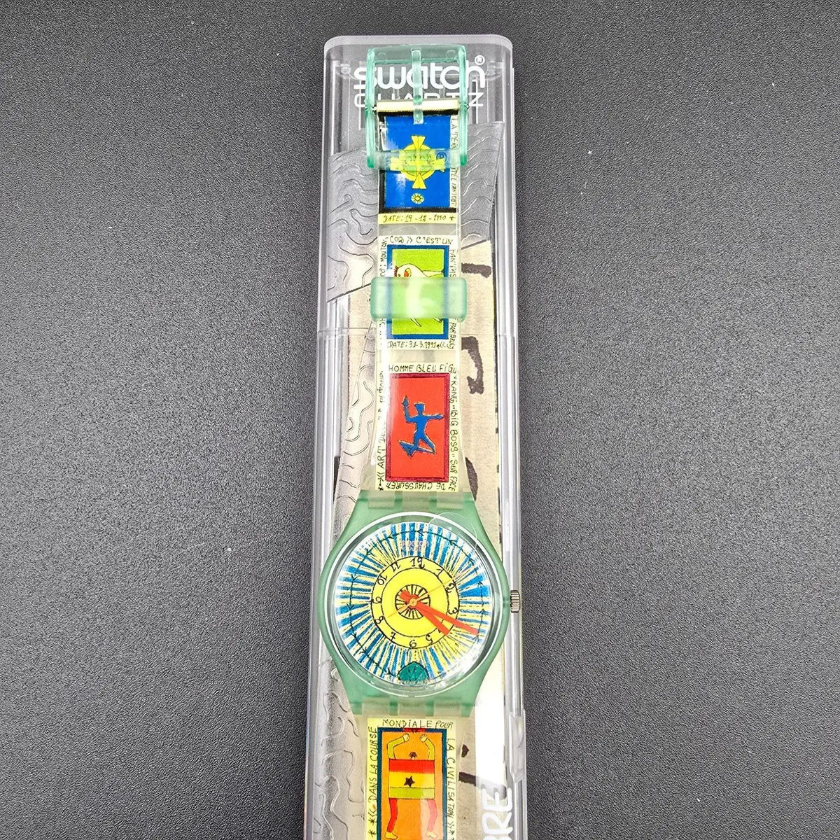 Swatch Artist Series 1996 Boxed Set of 6 Watches Men 34mm New Battery NOS Spring11