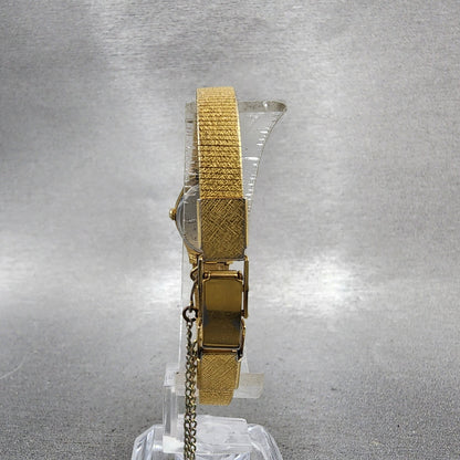 Seiko Watch Women 19mm Gold Dial Gold Tone Round 2P210A79 New Battery VTG7