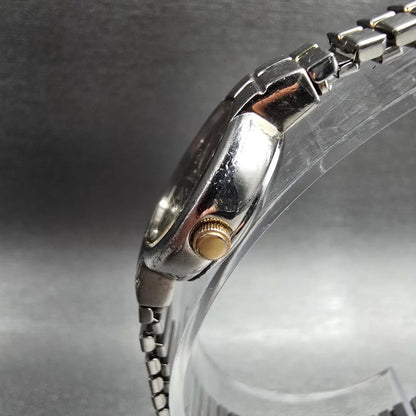 Citizen Watch Women 20mm Black Dial Two Tone Round 5920-S008007 New Battery VTG2