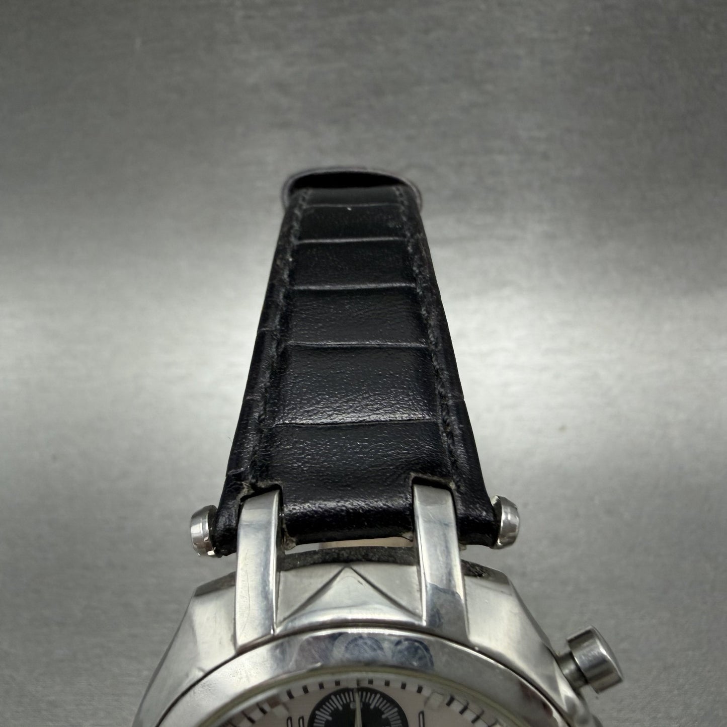 Michael Kors Chronograph Watch Women 36mm White Dial Steel Date MK5003 New Batt5