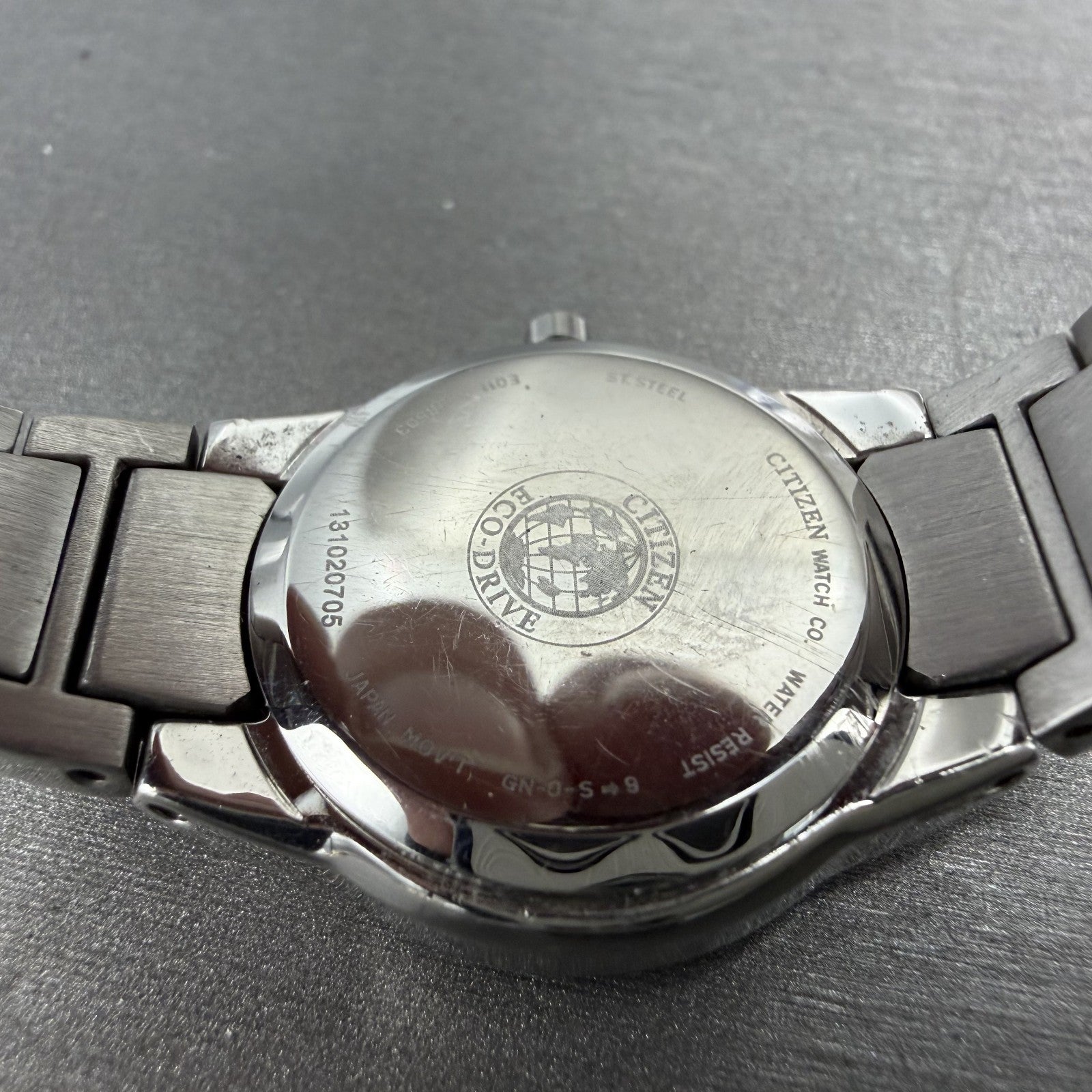 Citizen Eco-Drive Watch Women 26mm Black Dial Steel Date Round E011-S058503 67129